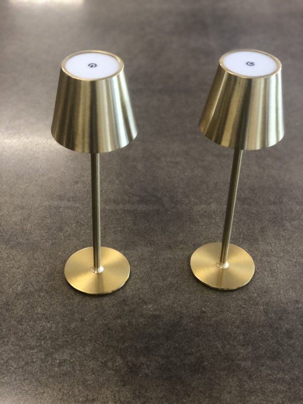 LAMP LED GOLD TABLE LAMP : PAIR - Image 4